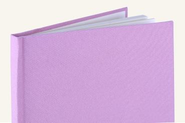 Wertvolles Schreibbuch, Leinen puderrosa, Handarbeit